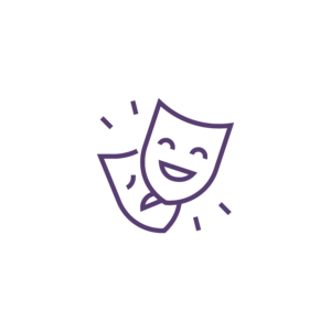 Theater mask icon